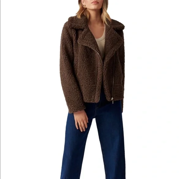 Brand New Borg Brown Jacket - Picture 2 of 6